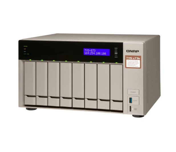QNAP TVS-873e-4G 8x0HDD 4GB 4x3.4Ghz 2xM2 4xGbE PCIe - 1460541 - zdjęcie 4